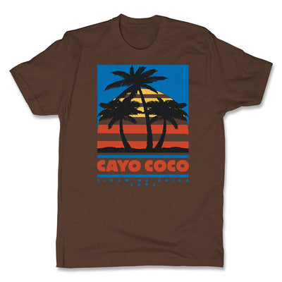Akonkawa-Cayo-Coco-Cuba-Brown-Mens-T-Shirt