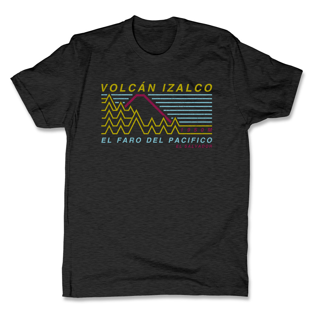 Akonkawa-Izalco-El-Salvador-Black-Mens-T-Shirt