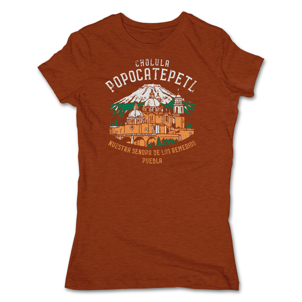 Akonkawa-Popocatepetl-Mexico-Clay-T-Shirt