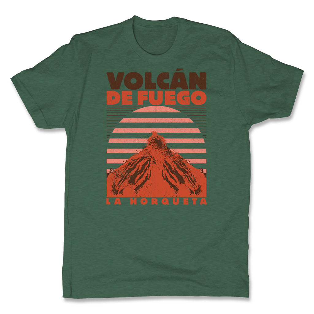Akonkawa-Volcan-De-Fuego-Guatemala-Green-Mens-T-Shirt